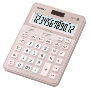 Casio DS-2B-PK Pembe Profesyonel 12 Hane Masa Üstü Hesap Makinesi