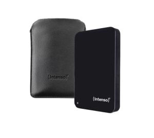 Intenso 4TB 2.5 USB 3.0 Taşınabilir Disk Siyah (6023512) + Deri Taşıma Kılıfı