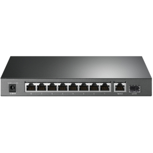 TP-LINK 8port PoE 63w 1-SFP Gigabit Yönetilemez Switch TL-SG1210P