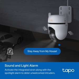 TP-LINK 5MP Speed Dome 4MM WIFI Kablosuz Pan-Tilt IP Kamera TAPO-C530WS