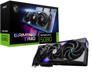 MSI RTX5080 16GB GAMING TRIO OC GDDR7 256 Bit HDMI DP PCIe 5.0