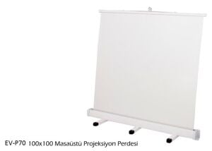100-100 Masaüstü Portatif Projeksiyon Perdesi