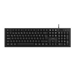 AOC KB130B-38 1,8mt Kablo Uzunluğu Usb Siyah Türkçe Kablolu Standart Klavye,Sessiz yazma