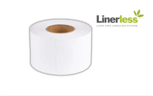 BIFO 60mm x 50m 25,4mm Göbek Beyaz Yapışkanlı Termal Linerless Etiket