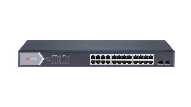 HIKVISION 24port PoE 370w 2-SFP Gigabit Yönetilebilir Switch DS-3E1526P-SI