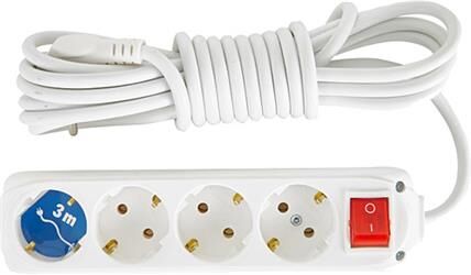 Almera 4lü Anahtarlı 3mt Topraklı Priz (9200203)