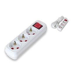 Almera 3lü 2mt Anahtarlı Topraklı Priz (9230202)