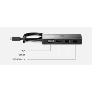 HP TRAVEL 35N8AA Type-C USB Çoklayıcı Hub