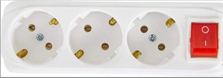 Almera 3lü 3mt Anahtarlı Topraklı Priz (9230203)