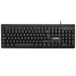Everest KB-741F Siyah-Gri USB 2 Metre Bakır Kablolu Tamamen Türkçe F Klavye