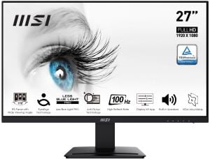 MSI 27 IPS PRO MP273A 1ms 100Hz HDMI-DP Kurumsal Monitör 1920x1080