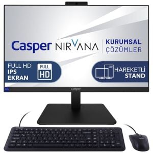 Casper Nirvana One A70.1270-BD00X-V  i7 12700H 16GB 250GB M2 SSD Dos 23.8 FHD IPS AIO