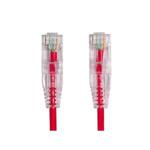 AGER 0.15metre CAT6 Utp Slim AWG28 AC-602-0015/R Kırmızı LSZH Patch Kablo (10 lu Paket)