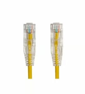 AGER 0.15metre CAT6 Utp Slim AWG28 AC-602-0015/Y Sarı LSZH Patch Kablo (10 lu Paket)