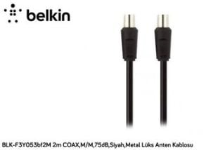 Belkin BLK-F3Y053BF2M 2mT Coax,M-M75db,Siyah,Metal Kablo