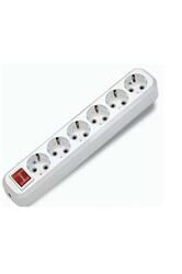 Almera 6lı Anahtarlı Topraklı Klemensli Priz (9160200)