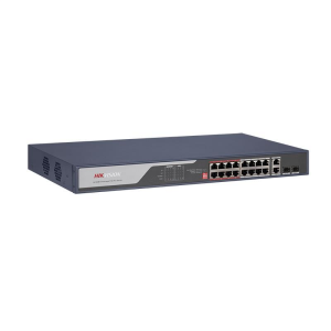 HIKVISION 16port PoE 225w 2-SFP 2-Uplink 10/100 Yönetilemez Switch DS-3E0318P-E