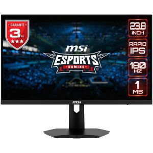 MSI 23.8 RAPID IPS G244F E2 1ms 180Hz HDMI-DP Gaming Monitör 1920x1080