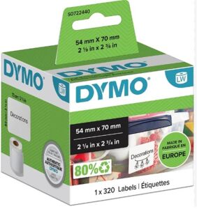 Dymo Lw Disket Etiketi 320 Etike 70X54 mm 99015LW