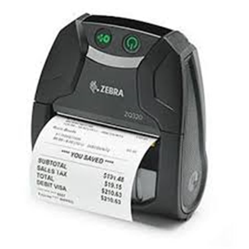 Zebra ZQ320 Mobil Etiket ve Fiş Yazıcı Bluetooth 3 203 Dpı IP54. (iMZ320 Yerine) Şarj Kablosu Dahil