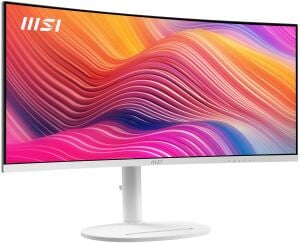 MSI 34 VA MODERN MD342CQPW 1MS 120HZ HDMI-DP Ev Ofis Monitörü Beyaz 3440x1440