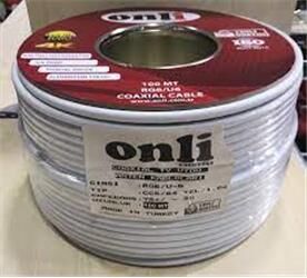 Onli ON-6403 RG6-U6 64 Tel 1,02 CCS-AL 100 metre Anten Uydu Kablosu