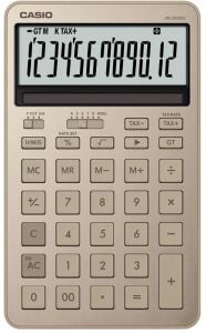 Casio JW-200DQ-GD12 Hane Parlak Altın Masa Üstü Hesap Makinesi