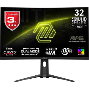 MSI 31.5 RAPID VA MAG 321CUPDF 0.5MS 160HZ HDMI-DO TYPEC Gaming Monitör 3840x2160