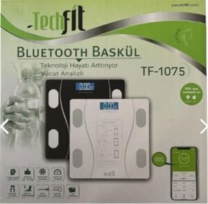 Techfit Dijital Baskül TF-1075 (Bluetooth Özellikli) Hassas Ölçüm (2.5-180kg)