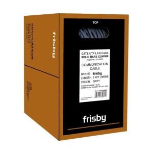 FRISBY 305metre Cat6 Utp 24AWG Gri Saf Bakır Kablo FNW-CAT628