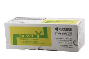 Kyocera TK-590Y Yellow Sarı Orijinal Fotokopi Toneri FS-C2016-2026-2126-2526-2626 M6026-6526 5.00