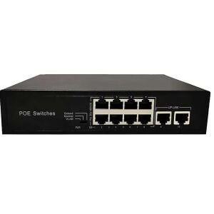 ODS 8port PoE 96w 2-Uplink 10/100 Yönetilemez Switch 08ODS-R-8P2U