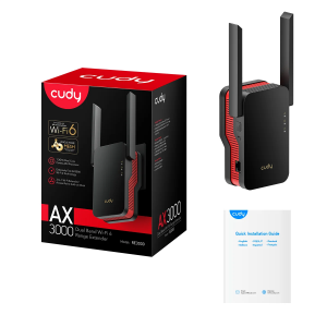 CUDY RE3000 WIFI6 AX3000 Çift Bant Menzil Genişletici Router Priz Tip