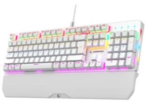 Rampage KB-R86 UMBRA Beyaz USB Rainbow Aydınlatmalı Blue  English Mekanik Gaming Oyuncu Klavye