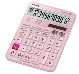 Casio DJ-120D Plus Pembe İşlem Kontrollü 12 Hane Masa Üstü Hesap Makinesi