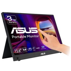 ASUS 15.6 IPS Dokunmatik ZenScreen MB16AMTR 5ms 60Hz mHDMI-TypeC Bataryalı Taşınabilir Monitör 1920x1080
