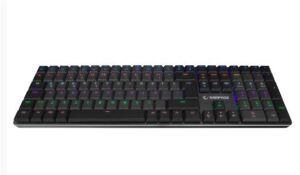 Rampage GRANITE PRO Siyah-Gri Low Profile BLUE SWITCH Q Rainbow Mekanik Gaming Oyuncu Klavye