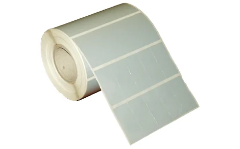 BIFO Silvermat 20x40mm Yan Yana 5'li 110mm Rulo 5000 Adet Metalik Gri Yapışkanlı Etiket - Resin Ribon Gerekir