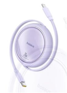 Baseus P10364501511-00 20w 1m Mor Çıkarılabilir Şarj