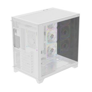 POWERBOOST 750W 80+ BRONZE PB-C9025W 4-ARGB Fanlı Gaming Mid-Tower PC Kasası Beyaz
