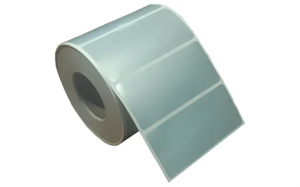 BIFO slv.90mmx40mm_1 90mm x 40mm Tekli 1.000 Adet Metalik Gri Yapışkanlı Silvermat Etiket
