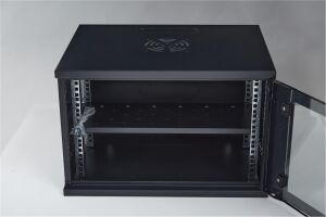 Racksan SE-6409S 9U Duvar Tipi Kabinet (450-530-400) Raf+Fan+Priz