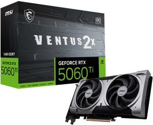 MSI 16GB RTX5060TI VENTUS 2X OC PLUS GDDR7 128bit HDMI-DP PCIE 5.0