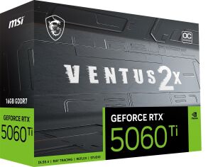 MSI 16GB RTX5060TI VENTUS 2X OC PLUS GDDR7 128bit HDMI-DP PCIE 5.0