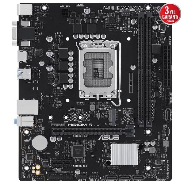 ASUS PRIME H610M-R-SI DDR5 HDMI DP PCIE 4.0 1700p mATX