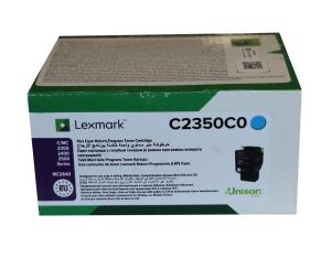 Lexmark C2350C0 1.000 Sayfa Cyan Mavi Toner C2325-2425-2535 MC2325-2425-2535-2640