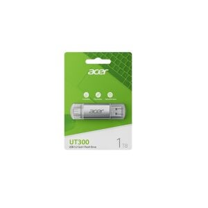 Acer 16GB USB 3.2 UT300-16GB USB-A+USB-C Çift Taraflı Metal Flash Bellek