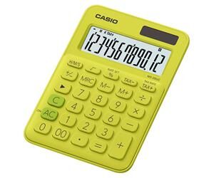 Casio MS-20UC-YG 12 Hane Sarı Masa Üstü Hesap Makinesi