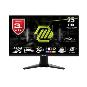MSI 24.5 RAPID IPS MAG 255XF 0.5ms 300Hz HDMI-DP Gaming Monitör 1920X1080