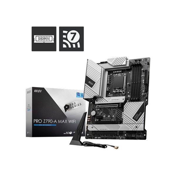 MSI PRO Z790-A MAX WIFI-6E DDR5 HDMI DP PCIE 4.0 1700p ATX